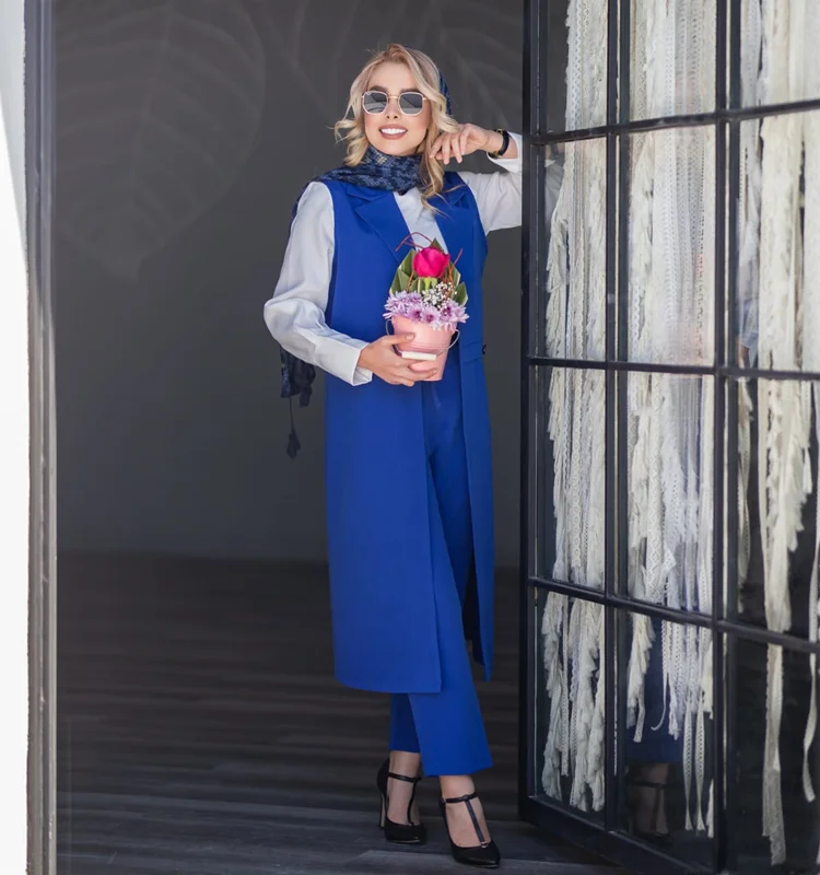 ست جلیقه و شومیز و شلوار نارون